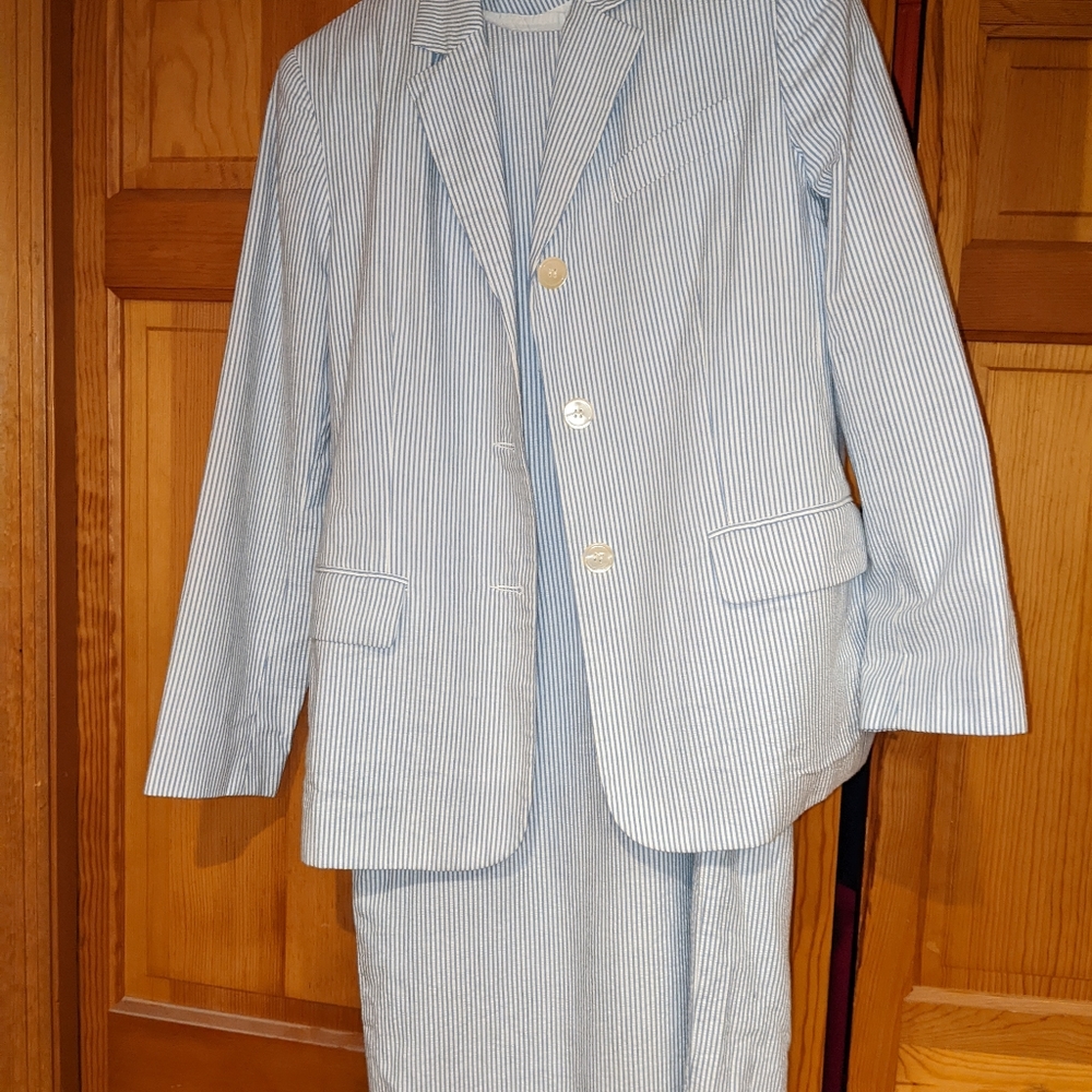 Brooks Brothers Dress and Blazer Size 8P Blue/white striped